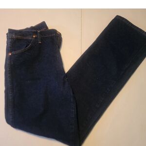 NWT Wrangler Men's Straight Regular Fit Denim Jeans W32x L32 (947STR) Dark Wash